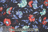 provence floral drapey viscose woven - navy 1.75 yd