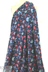 provence floral drapey viscose woven - navy 1.5 yds