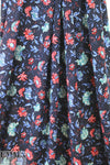 provence floral drapey viscose woven - navy
