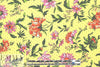 provence floral drapey viscose woven - yellow 1.875 yd