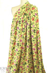 provence floral drapey viscose woven - yellow 1.66 yd
