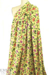provence floral drapey viscose woven - yellow 1.875 yd