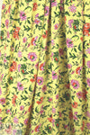 provence floral drapey viscose woven - yellow