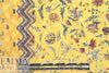 French lemon floral border viscose drapey woven