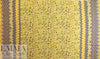 French lemon floral border viscose drapey woven