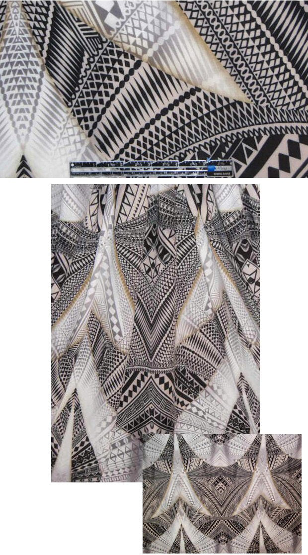 digital shaded graphic abstract drapey visc. woven