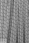stylized herringbone drapey viscose woven - white/black