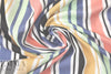 'denim and friends' vertical stripe drapey viscose voile