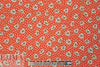 floral dot drapey viscose woven - fiesta red 1.5 yd