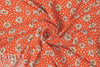 floral dot drapey viscose woven - fiesta red 1.5 yd