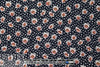 floral dot drapey viscose woven - midnight 1.875 yd