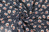 floral dot drapey viscose woven - midnight 2 yds