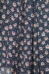 floral dot drapey viscose woven - midnight .75 yds