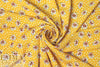 floral dot drapey viscose woven - sunshine .75 yds
