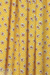 floral dot drapey viscose woven - sunshine .75 yds