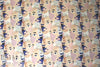 'Picasso' linen-look digital print rayon woven - navy 1.375 yds