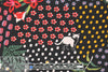 flowery decor with kitties drapey rayon woven