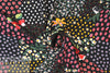 flowery decor with kitties drapey rayon woven 1.75 yds