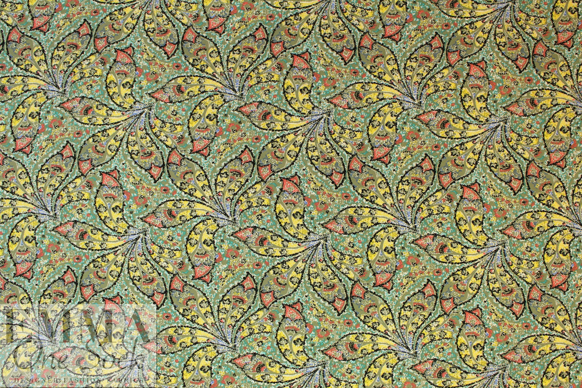 pinwheel petals viscose crepe Oeko-Tex certified