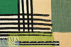 'crosspatch' viscose woven - greens 1.625 yd