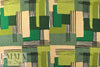 'crosspatch' viscose woven - greens 1.375 yd