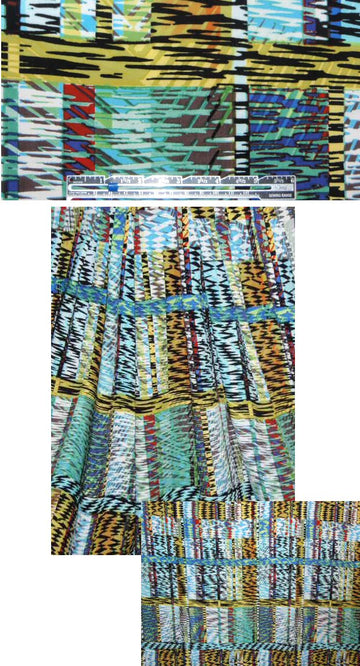 jade/cayenne graphic rayon 'poplin' woven