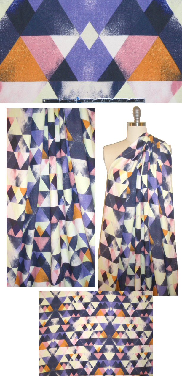 CA designer viscose crepe woven - prism