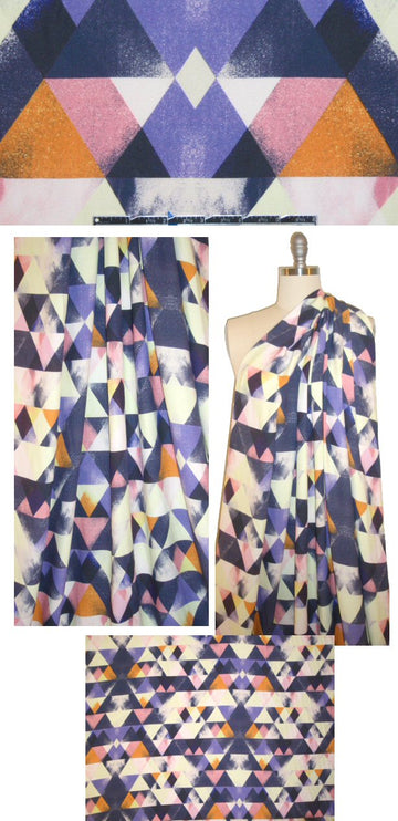 CA designer viscose crepe woven - prism