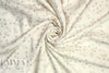 CA designer safety pin printed viscose twill