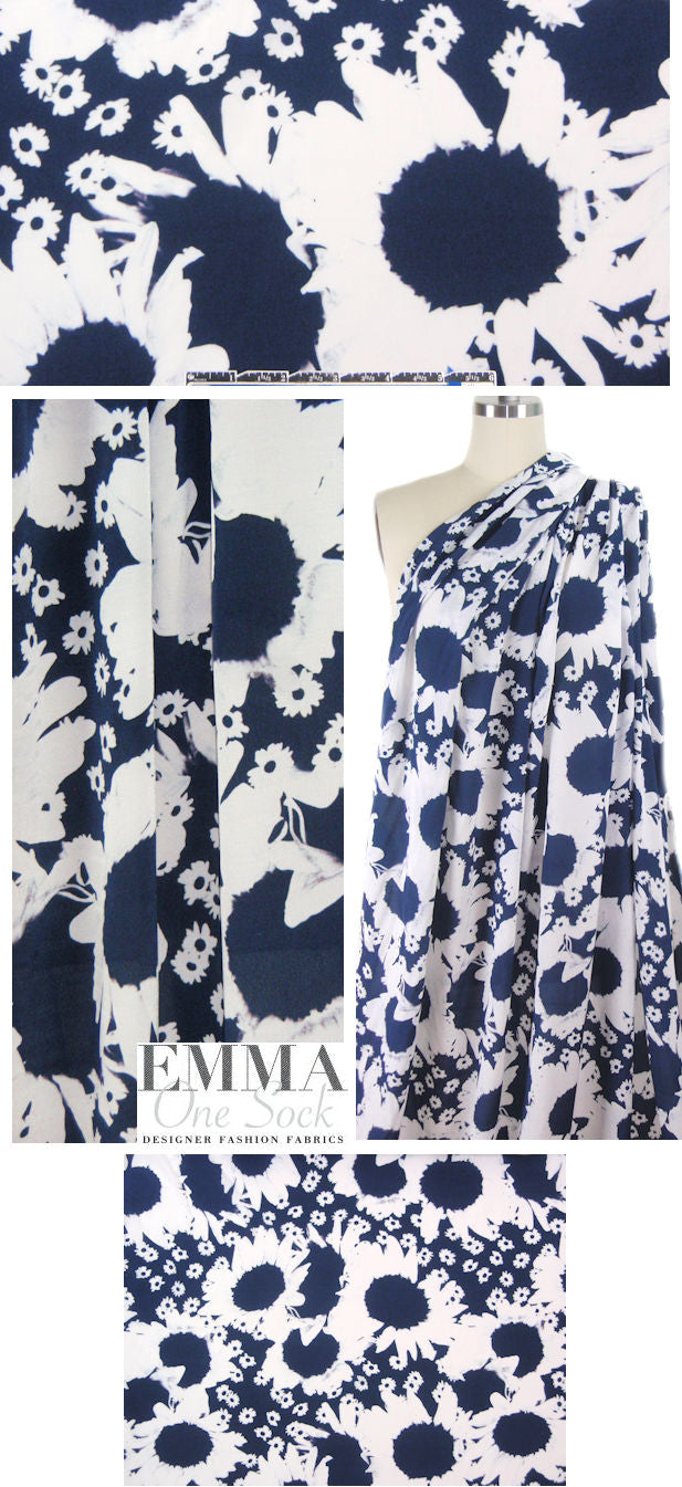 Jenni K@yne abstract flowers visc. blouseweight woven
