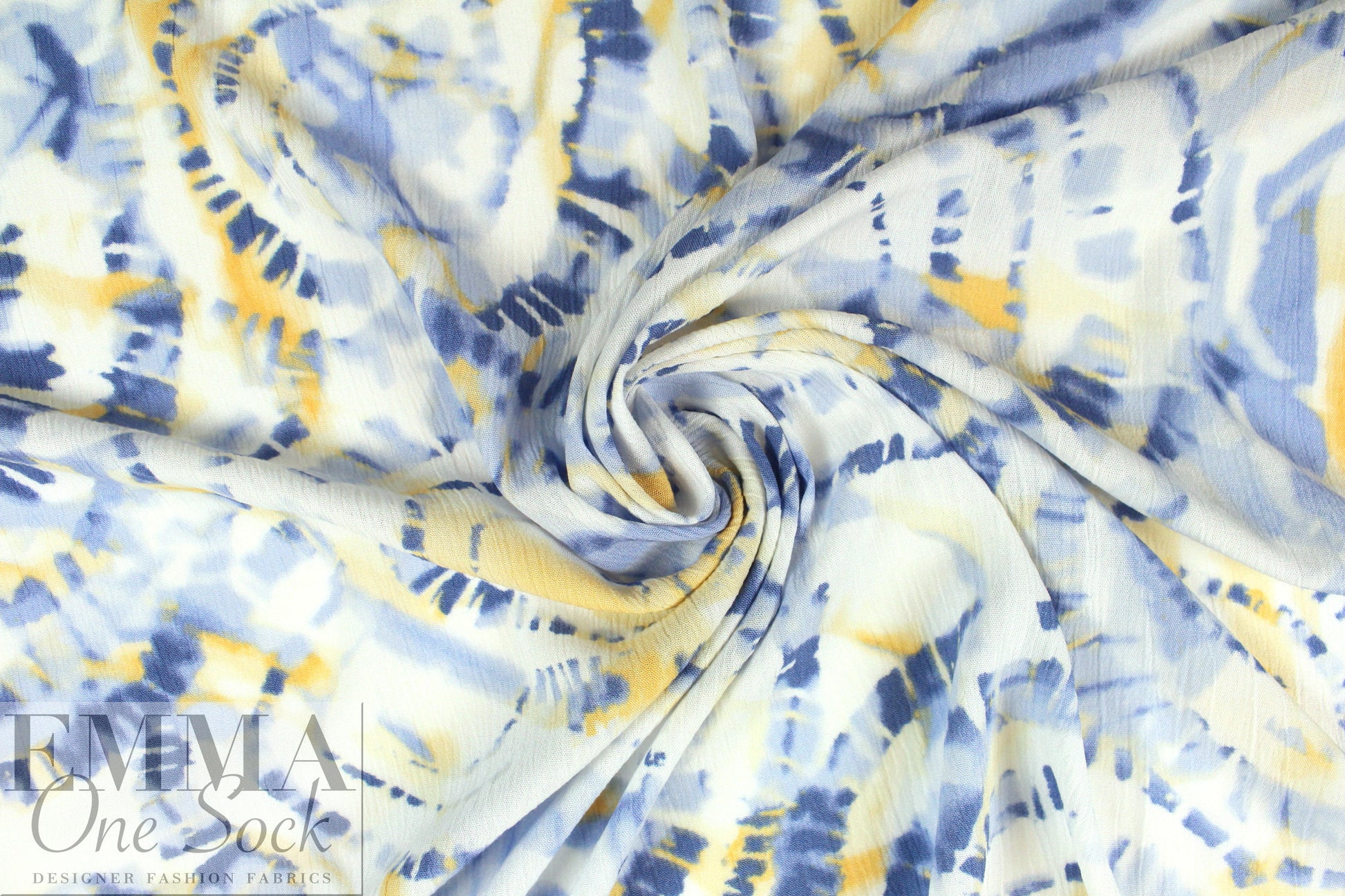 CA designer viscose crinkled woven - tie dye special 1.5 yd