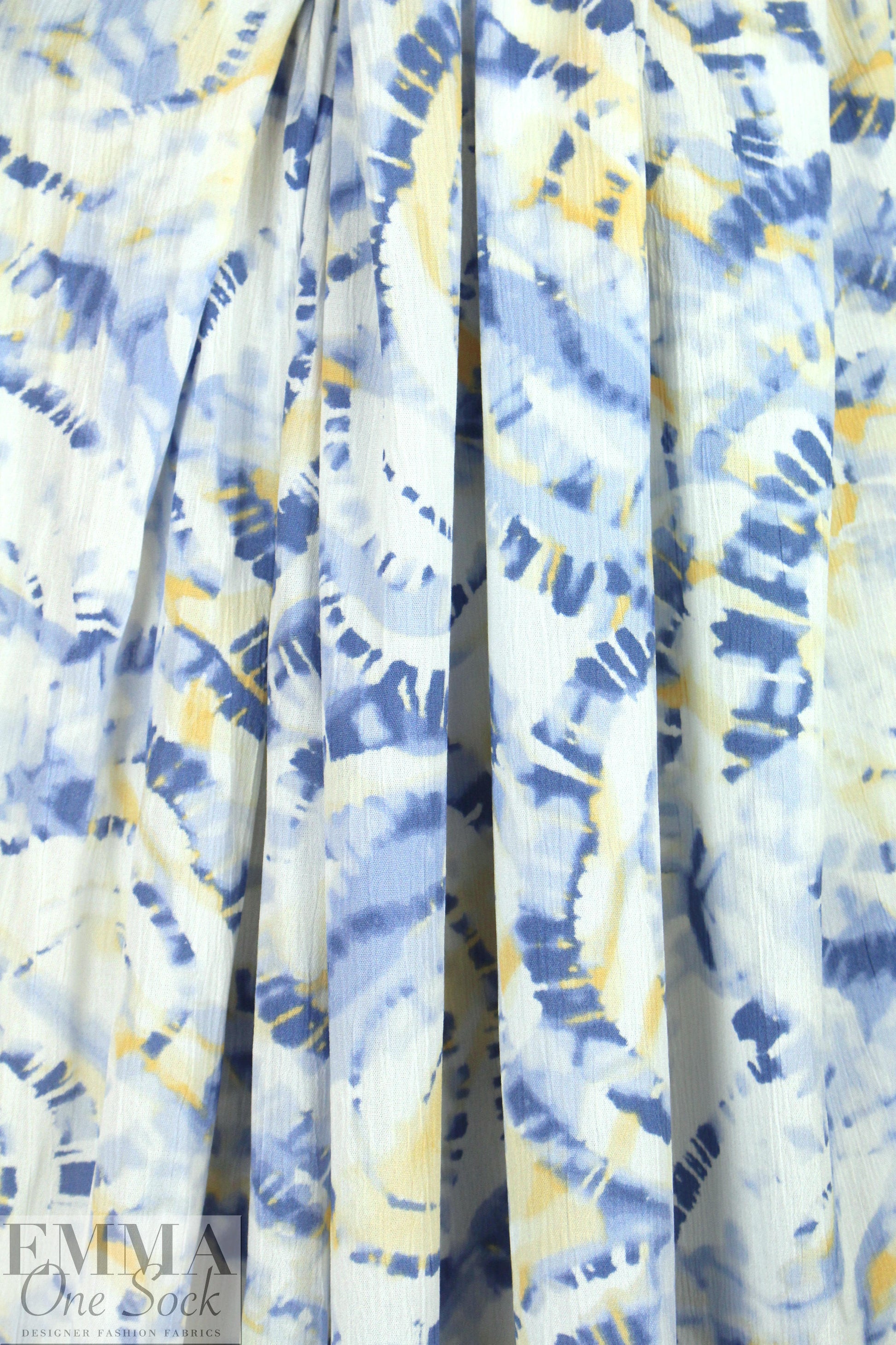 CA designer viscose crinkled woven - tie dye special 1.5 yd
