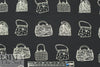 NY designer purses graphic cotton lightweight woven