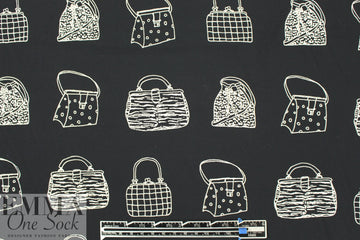 NY designer purses graphic cotton lightweight woven