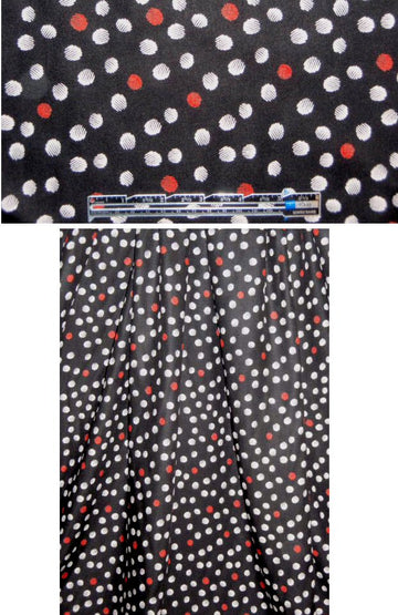 Nico1e Miller hatchy dots viscose woven 1.375 yds