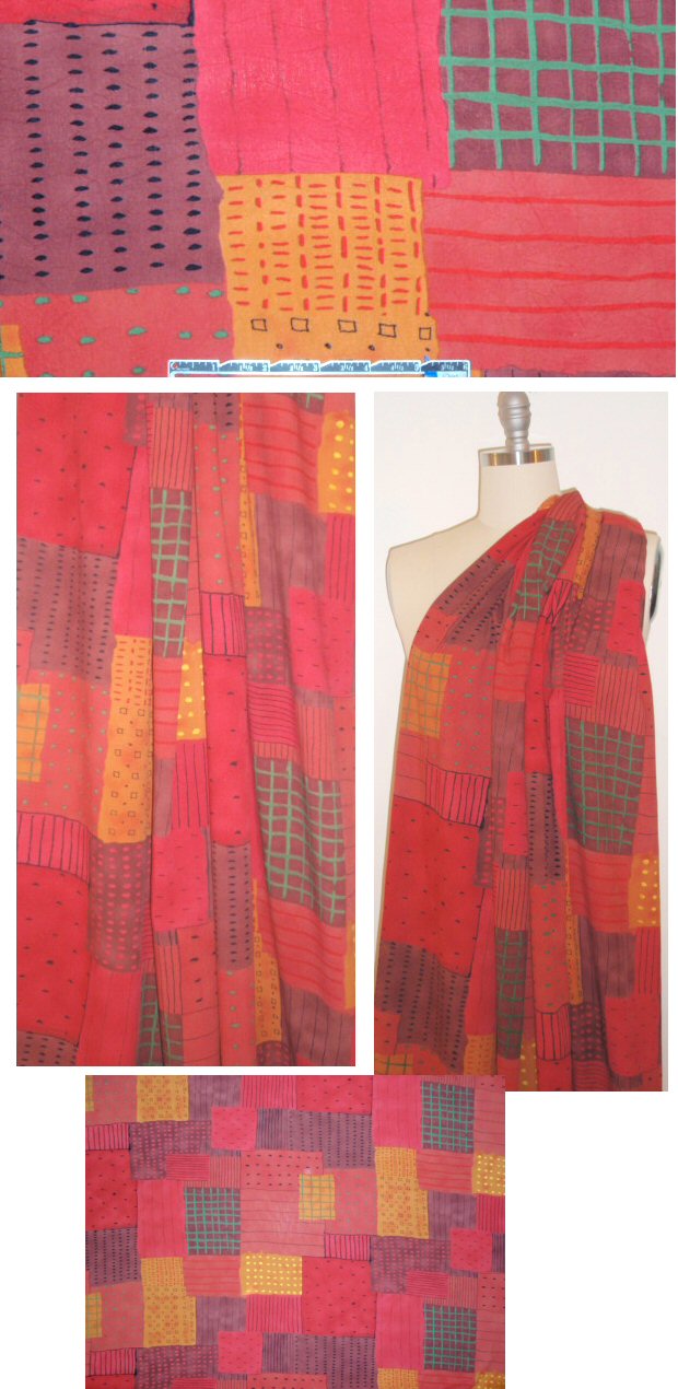 Jams World patchwork quilt drapey rayon woven