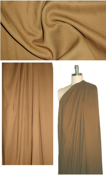 The0ry drapey viscose stretch crepe - brown sugar