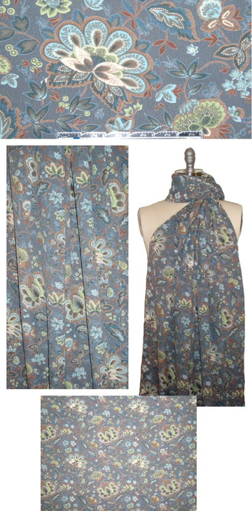 Ref0rmation decorative floral rayon woven 1.75 yds
