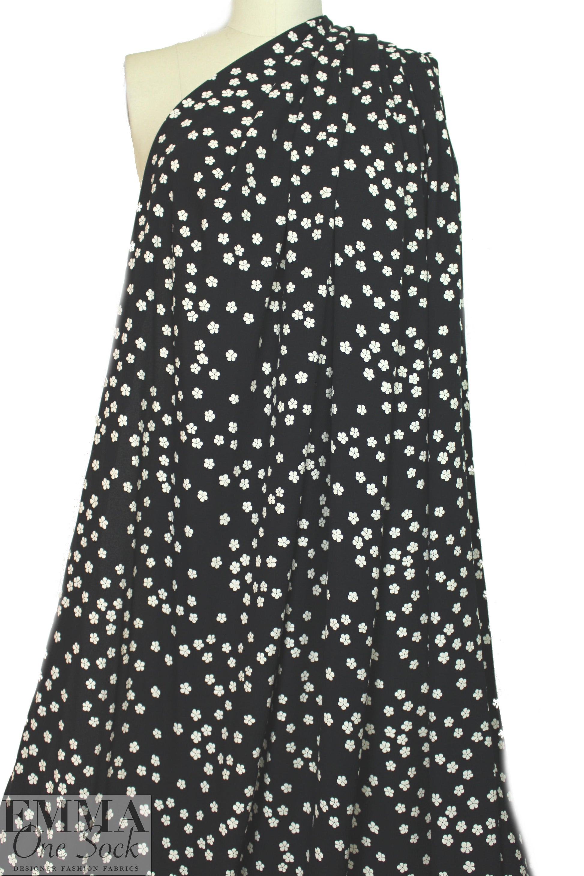 Ref0rmation viscose crepe woven - little flower graphic