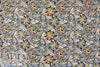 CA designer viscose woven - woodcut flower swirl