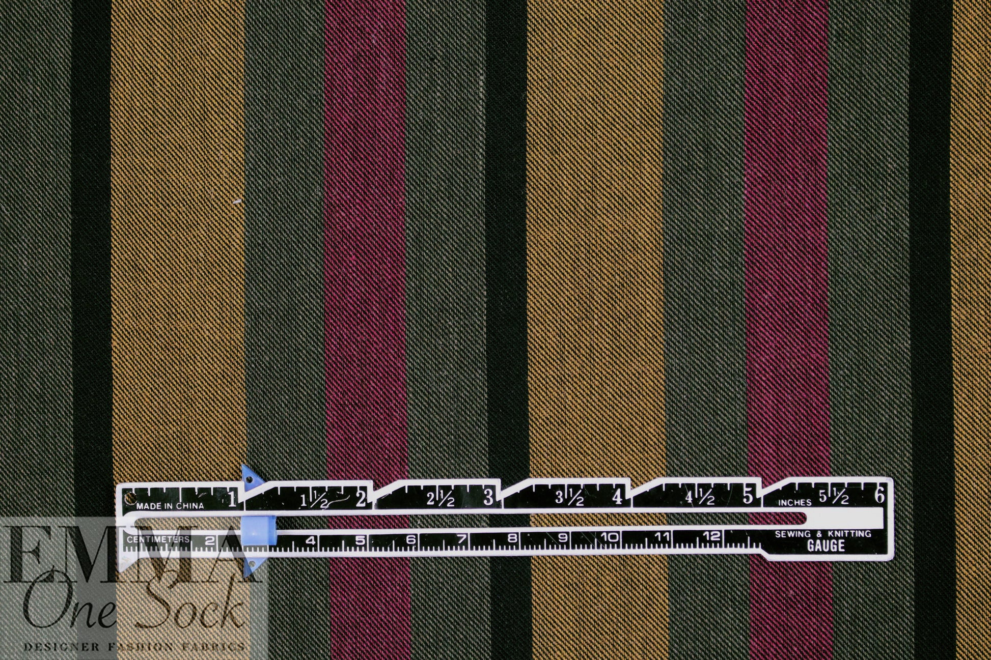 Italian 'moody stripes' drapey viscose twill woven