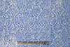 Sp1endid blue/white drapey viscose stretch woven