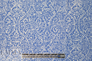 Sp1endid blue/white drapey viscose stretch woven