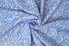Sp1endid blue/white drapey viscose stretch woven 1 yard