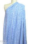 Sp1endid blue/white drapey viscose stretch woven