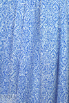 Sp1endid blue/white drapey viscose stretch woven 1 yard