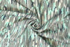 Sp1endid aqua/gray abstract drapey viscose woven 1.125 yds