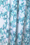 Sp1endid aqua/lilac abstract drapey viscose woven