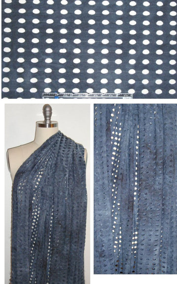 NY designer eyelet stitch knit - dark gray