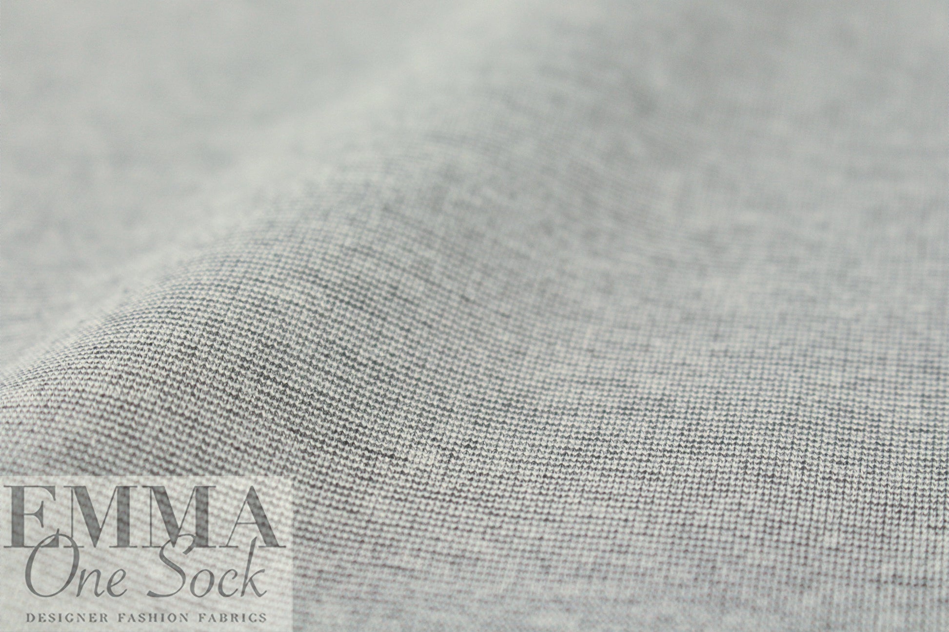 rayon blend ponte - granite/white micro stripe 2 yd